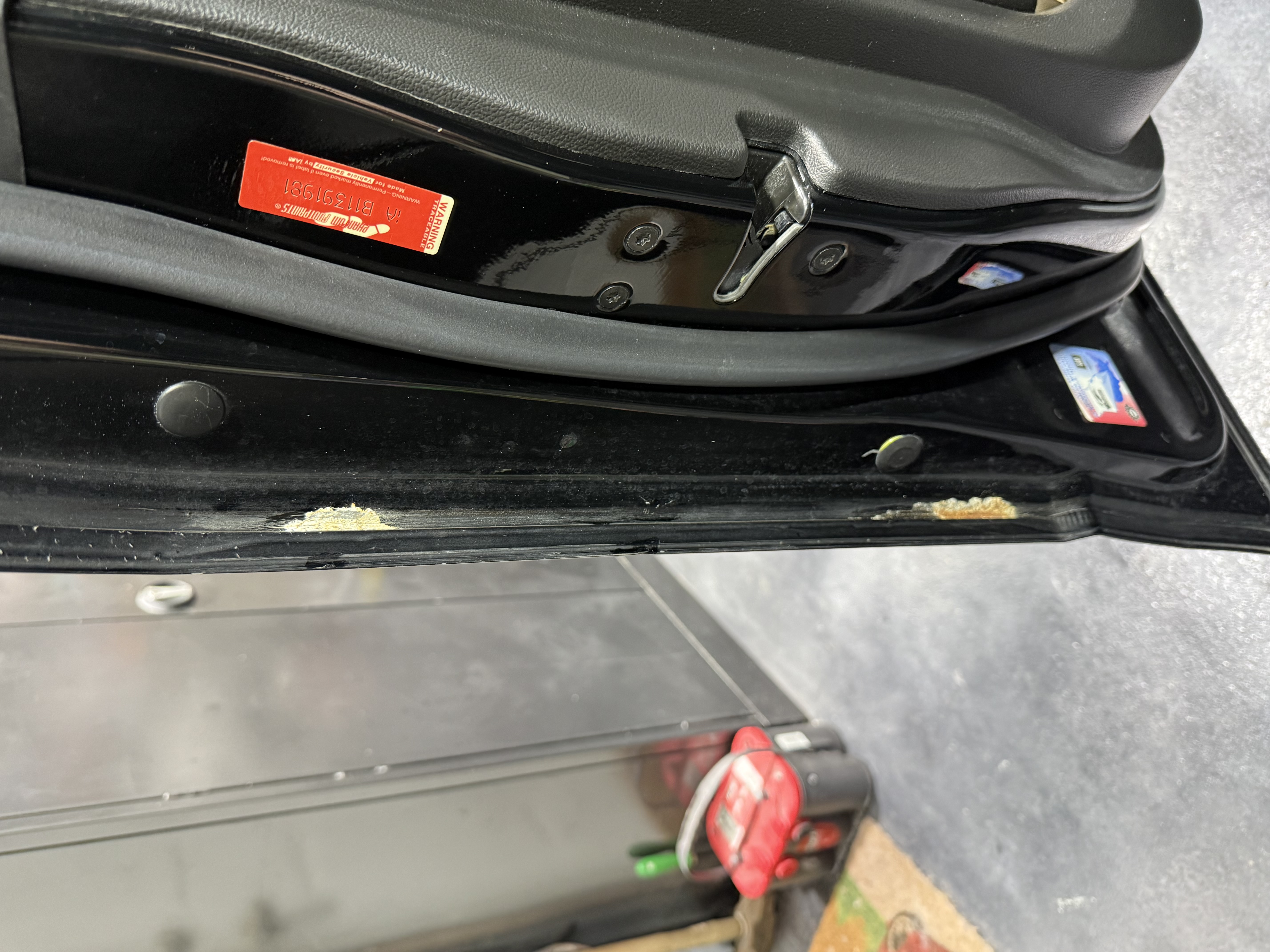 Door Jamb Damage - Before