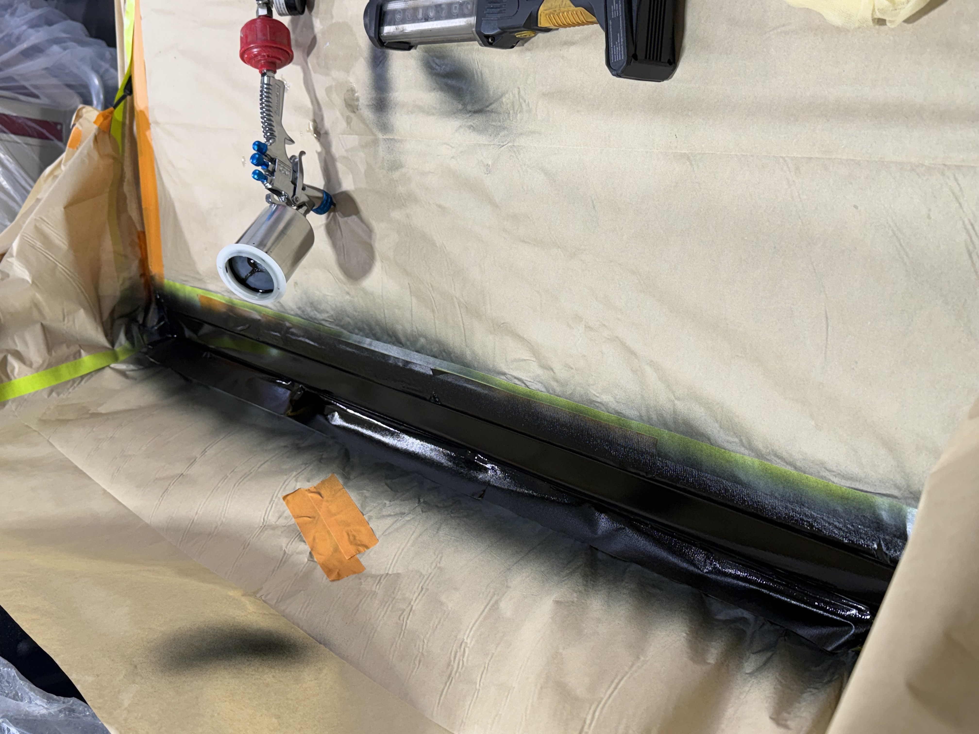 Spray Painting in Action