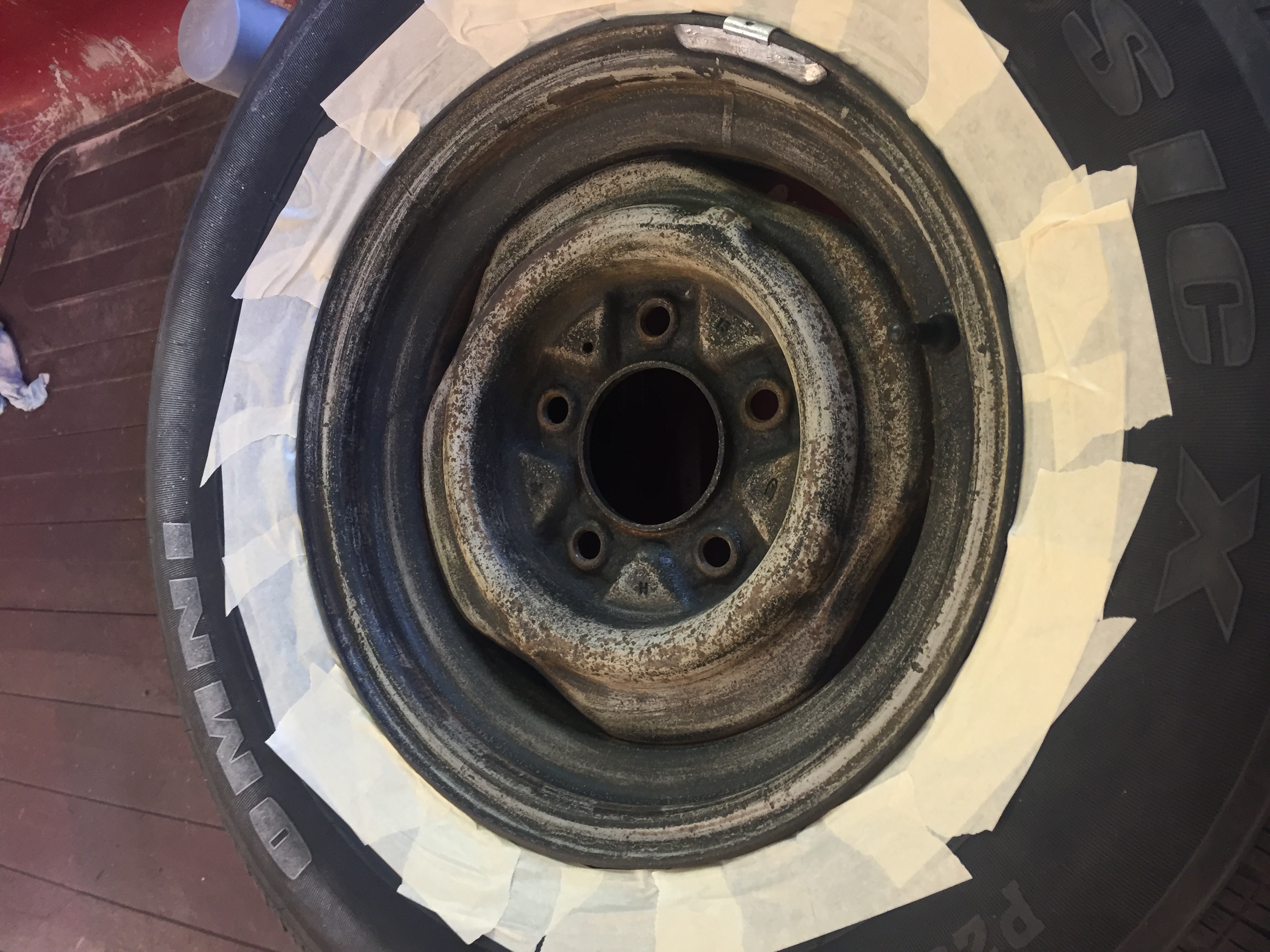 Rusty Wheel - Before